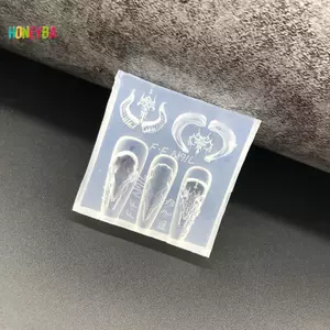 < Honeyba > Cừu 3D Khuôn Silicon Móng Tay Nghệ Thuật Khuôn Móng Tay Quyến Rũ Dụng Cụ Làm Móng Tay Khuôn Móng Tay DIY Thủ Công Khuôn Trang Trí Móng Tay Salon Cung Cấp Đẹp
