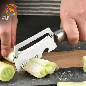 CANAMEK Dao gọt vỏ sò thép không gỉ, tay cầm tiện dụng, gọt rau củ đa năng cho nhà bếp