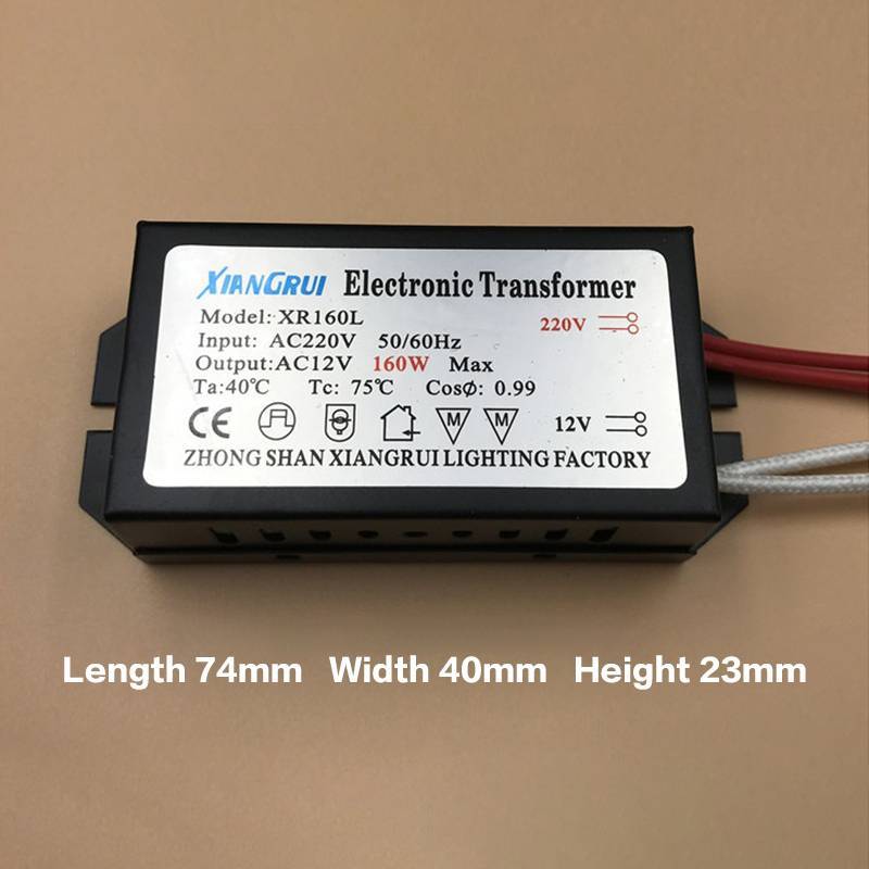 Máy Biến Áp Điện Tử JINHF 20W 180W AC220V Sang 12V Adapter Cho Đèn Halogen Qui Lắp Đặt Cho Chiếu Sáng Khách Sạn HOT