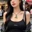 Super Mario Bros Phim Hàng Hóa Yoshi Xanh Khủng Long Mặt Dây Chuyền Vòng Cổ Hoạt Hình Dễ Thương Quà Tặng Sinh Nhật