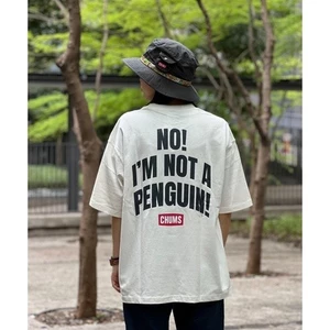 CHUMMS Chim Ngoài Trời Chim Mùa Hè Lưng Chữ Lớn Cổ Tròn 100% Cotton Cao Cấp Rời Tay Ngắn Trắng Áo Sơ Mi Nam0515
