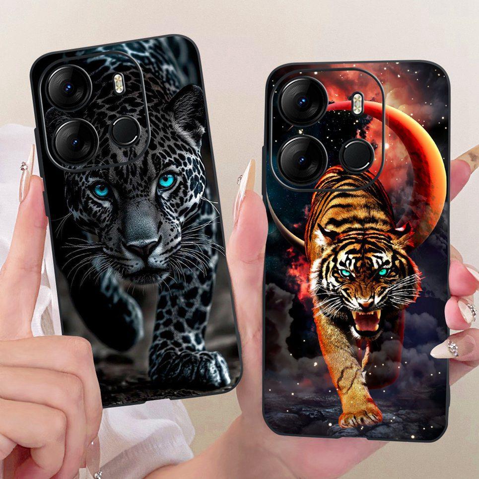 Ốp Điện Thoại Silicon Mềm Cho Tecno Spark Go 2023 BF7n Pop 7 Pro BF7 BF6 Ốp Lưng Hoạt Hình Mát Mẻ Rồng Sư Tử Hổ In Mặt Sau