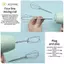 JCSYFAC Nhà Bếp Máy Trộn Tay Inox Đánh 2 Chiếc Chắc Chắn Thay Thế Kèm Cho Nướng Kem Trứng Trộn Dụng Cụ Mới