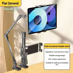 Giá đỡ máy tính bảng CATMALLER88, Giá đỡ điện thoại đầu giường xoay 360 độ có thể gập lại, Giá đỡ 3 phần cánh tay có thể điều chỉnh bền bỉ cho điện thoại Mini 5-12 inch cho