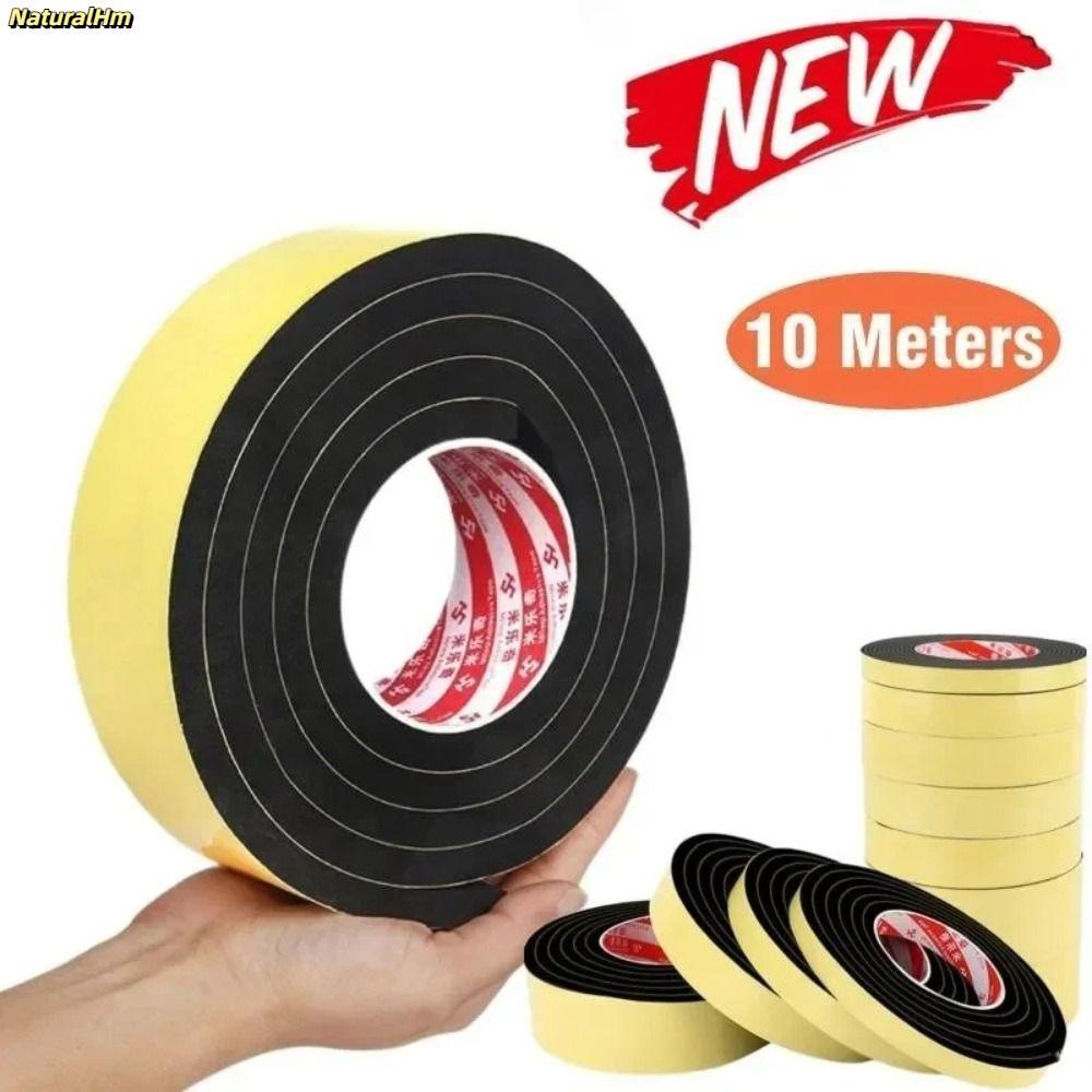 [Vận chuyển nhanh] Dải cao su NATURALHM, Băng xốp xốp EVA 10M, Băng dính chống thấm mạnh một mặt