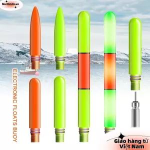 NORDICLIFE 1 Phao điện tử, Thay đổi màu sắc cảm biến Đèn LED câu cá siêu sáng Đèn phao thông minh, Cảm ứng siêu nhạy Cảm ứng phát sáng ban đêm phao câu cá hàng đầu cr425 Pin