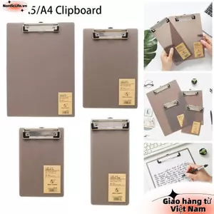 NORDICLIFE 2 Cái Bảng Clipboard A6 / A5 / A4, Bảng Viết Thư Mục Tài Liệu Bảng Thư Mục Tập Tin, Bảng Notepad Treo Tông Vé Giá Đỡ Hóa Đơn Kẹp Giấy