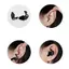 QIUWU 1 Cặp Nút Tai Silicon Chống Ồn Cắm Tai Bơi Cách Ly Can Thiệp Cho Công Sở Ngủ Lướt Sóng Mềm Mại Thoải Mái Bảo Vệ Tai.