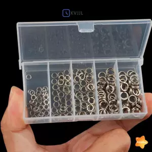 Nhẫn chia đôi bằng thép không gỉ 5 kích cỡ Vòng kết nối thu hút mạnh mẽ để xây dựng và cố định mồi câu cá mới