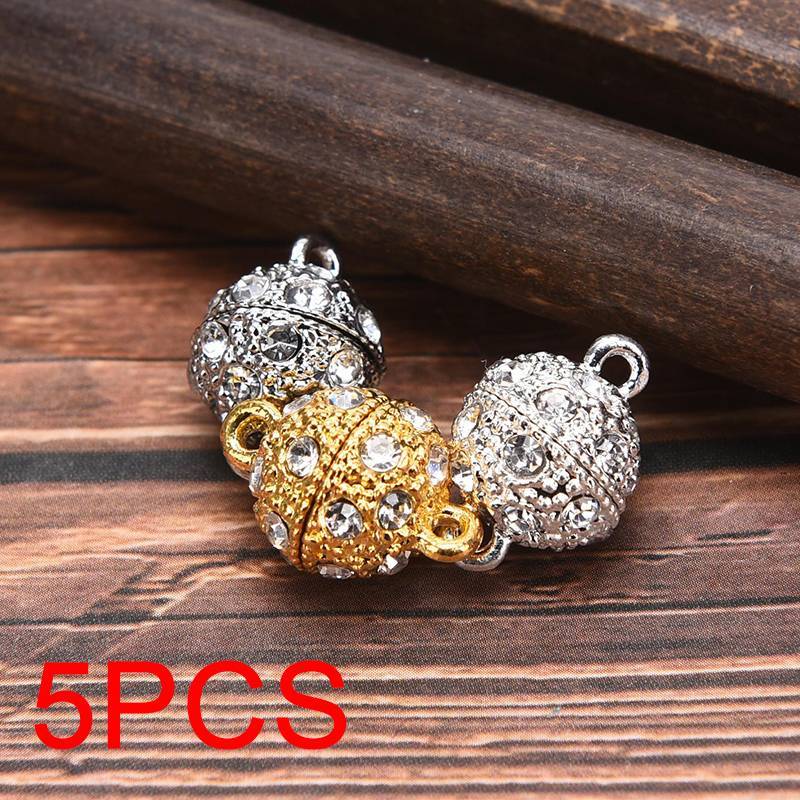 [KvJJL-t] 5 Chiếc Kim Loại Kim Loại Nam Châm Móc Vòng Tay Nelace Mạnh Từ Khóa Mới