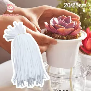 PWSSEND 100 CÁI Tự đan thủy canh, Hệ thống Dây bông thấm tưới nhỏ giọt có thể giặt được, Thiết bị làm vườn 20 / 25cm sáng tạo Dễ sử dụng Hệ thống thiết bị tự động cho cây trồng