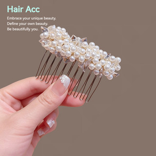 Công Nghiệp Nặng Ngọc Trai Tinh Tế Chèn Lược Tóc Gãy Tóc Cố Định Dụng Cụ Tiện Dụng Trán Nổ Tóc Upside Xuống Lược Tóc Kẹp Tóc