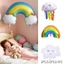 1 / 2 / 3 Chiếc Mới Cầu Vồng Mây Bóng Bay Dễ Thương Mỉm Cười Bóng Bay Cho Trẻ Em Tiệc Sinh Nhật Cho Bé Tắm Trang Trí Phòng Đạo Cụ Ảnh