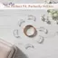 AqToCna Vô Hình Vòng Điều Chỉnh 8 Chiếc Vòng Silicon Miếng Đệm Kích Thước Giảm Tốc Đệm Mềm Bảo Vệ Cho Hàng Ngày Wearfortable Phù Hợp Với AqToCna