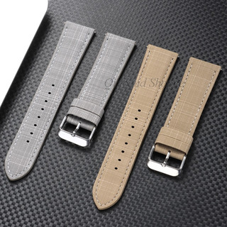 Top Grain Da Thật Chính Hãng Dây Đeo Đồng Hồ 18mm 20mm 22mm Lưới Phát Hành Nhanh Dây Đồng Hồ Thông Minh Handmade Khâu Da Bắp Chân Vòng Tay Dành Cho Nam Nữ