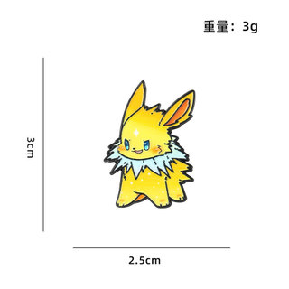 9 Cái / bộ Hoạt Hình Pokémon Eevee Huy Hiệu Túi Đựng Bút Chì & Trâm Trang Trí