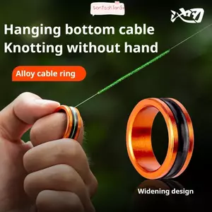 Công cụ thắt chặt cuộn dây câu ITRUMPET, Thiết bị buộc dây câu bằng hợp kim chống trượt, Bảo vệ tay bền bỉ Dụng cụ câu cá vòng kéo nhanh di động