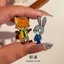 Hoạt Hình Dễ Thương Cáo Nick Judy Thỏ Hình Động Vật Kim Loại Huy Hiệu Vui Nhộn Động Vật Thành Phố Thổ Cẩm Phụ Kiện 3KY7