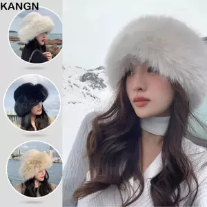 Mũ Xô KANGN, Mũ Mùa Đông Dày Sang Trọng, Lông Tơ Lạnh Chống Gió Màu Trơn Mũ Nồi Chrismas Quà Tặng