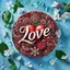 HELLOYOUNG Trang trí nghệ thuật treo tường bằng kim loại cho phòng khách, Trang trí tròn mộc mạc, Quà tặng Valentine khách sạn tại nhà