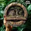 HELLOYOUNG Vintage Đồng Treo Tường Nghệ Thuật Retro Tròn Đau Khổ Trang Trí Cho Quán Cafe Nhà Sách