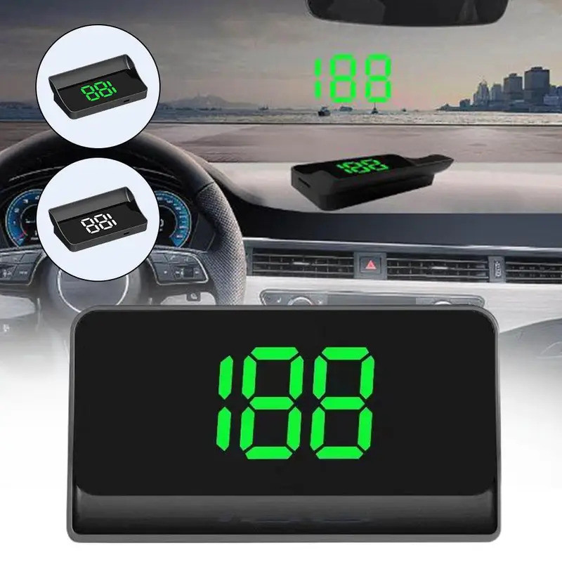 Đa Năng GPS BDS Chế Độ Kép HUD Đồng Hồ Tốc Độ Kỹ Thuật Số Kính Chắn Gió Đầu Lên Màn Hình Hiển Thị Tốc Độ Phông Chữ Lớn Cắm Và Chạy USB Chạy Dễ Dàng Lắp Đặt Cảnh Báo Quá Tốc Cho Tất Cả Xe
