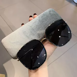 Phiên bản Hàn Quốc Kính râm GM Nữ Chống tia cực tím ins Mặt to Ôm hơn Mặt tròn Chụp ảnh đường phố Kính râm độ phân giải cao Nữ Influencer Classy 26.