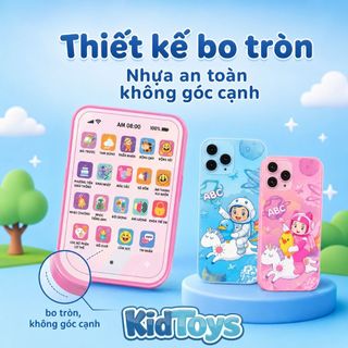 Điện Thoại Học Tiếng Anh KidToys 40 Phím - Đồ Chơi Tương Tác Giúp Bé Tập Nghe Nói
