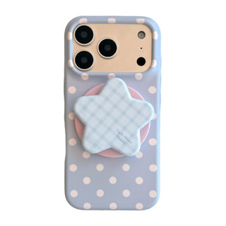[Sheren] Ốp Điện Thoại Chấm Bi Ngôi Sao Thích Hợp Cho i17 16 15 14 13 12 11 pro max Vỏ Bảo Vệ Chống Sốc
