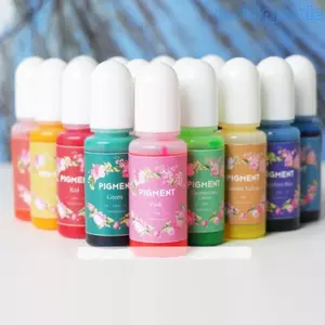 Unstop * Nhựa Epoxy Colorant 15 Màu Nhựa Dính Sắc Tố Nhựa Dính Nhuộm Cho Nhựa Trang Sức DIY Nghệ Thuật Làm 10ml Mỗi