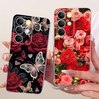 Dành Cho Realme C85 15X Ốp Lưng RMX5253 RMX5250 Vỏ Rồng Mát Dễ Thương Bướm Mềm Trong Suốt Silicon Ốp Lưng Điện Thoại Realme C85 2025 Vỏ