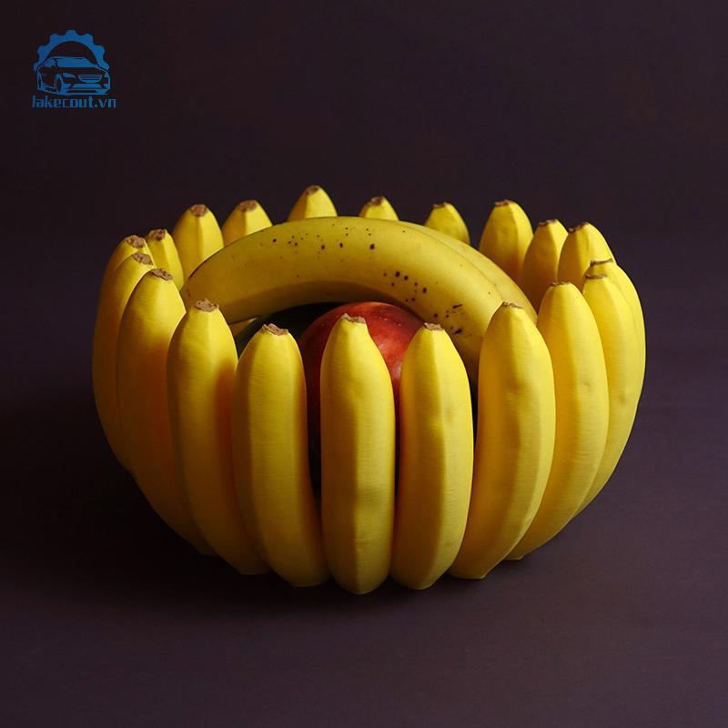 Lưới Chuối Hình Khay Bảo Quản Bát Trái Cây Đĩa Bàn Món Ăn Nhà Bếp Bộ Đồ Ăn Cho Salad Đồ Ăn Nhẹ Mô Phỏng Chuối Trang Trí Linh cẩu