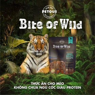 COMBO gói hạt cho mèo 50g MRVET - BITE OF WILD gói nhỏ tiện lợi