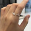 Nhẫn Đôi Cánh Thiên Thần Niche ins Thiết Kế Nhẫn Ngôi Sao Tinh Tế Ánh Sáng Sang Trọng Phù Hợp Với Nhẫn Mở
