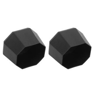 LEAFYHOME 2 Chiếc Vợt Tennis End Cover, ABS Thay Thế Vợt Tennis Nắp Mông, Phụ Kiện Quần Vợt Lớn Đen Pickleball Mái Chèo Bao Pickleball Mái Chèo