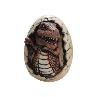 Kỷ Jura Predator Tyrannosaurus Rex trong Trứng Khủng long Bé Phá vỡ Trứng Tượng nở sưu tập Điêu khắc