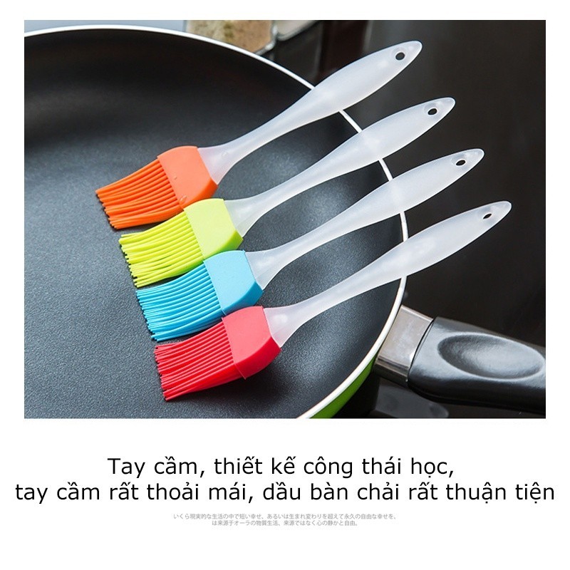 M8 Chổi quét dầu - Cọ quét dầu ăn, quét mỡ, quét mặt bánh bằng silicon chịu nhiệt
