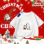COD (Hồ Chí Minh) DREAMY BABY Áo thun cotton 100% Noel in các yếu tố Noel phong phúTZ23