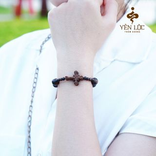 Vòng Mân Côi - Trầm Sánh Chìm Size Nam Nữ (Mua một, tặng một Hộp Gấm, dây dự phòng, 2 hạt trầm)
