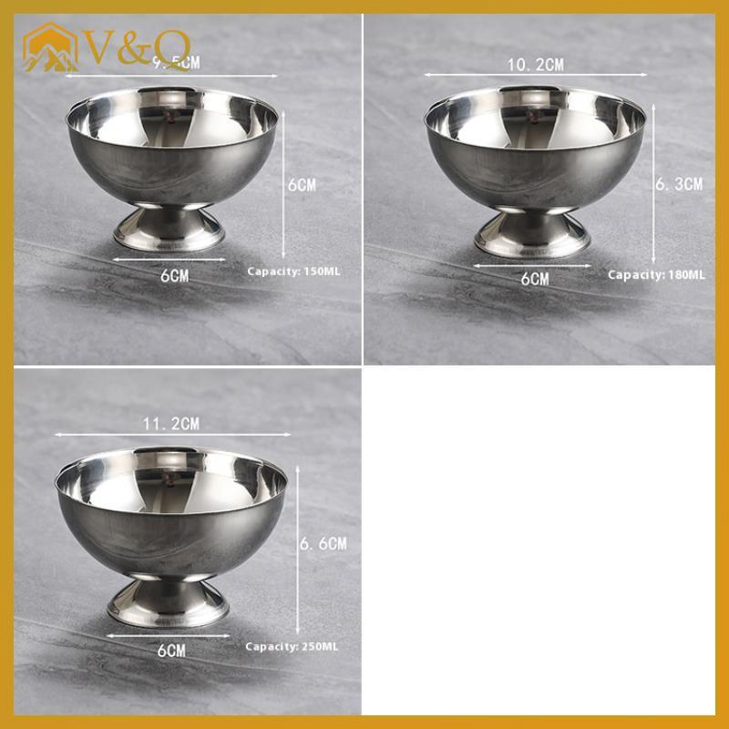 Littleloves1 1 Kem Inox Inox Salad Cup Salad Cup Có Thể Tái Sử Dụng Kẹo Trái Cây Món Tráng Miệng Bát Nhà Bếp Barware Bộ VN