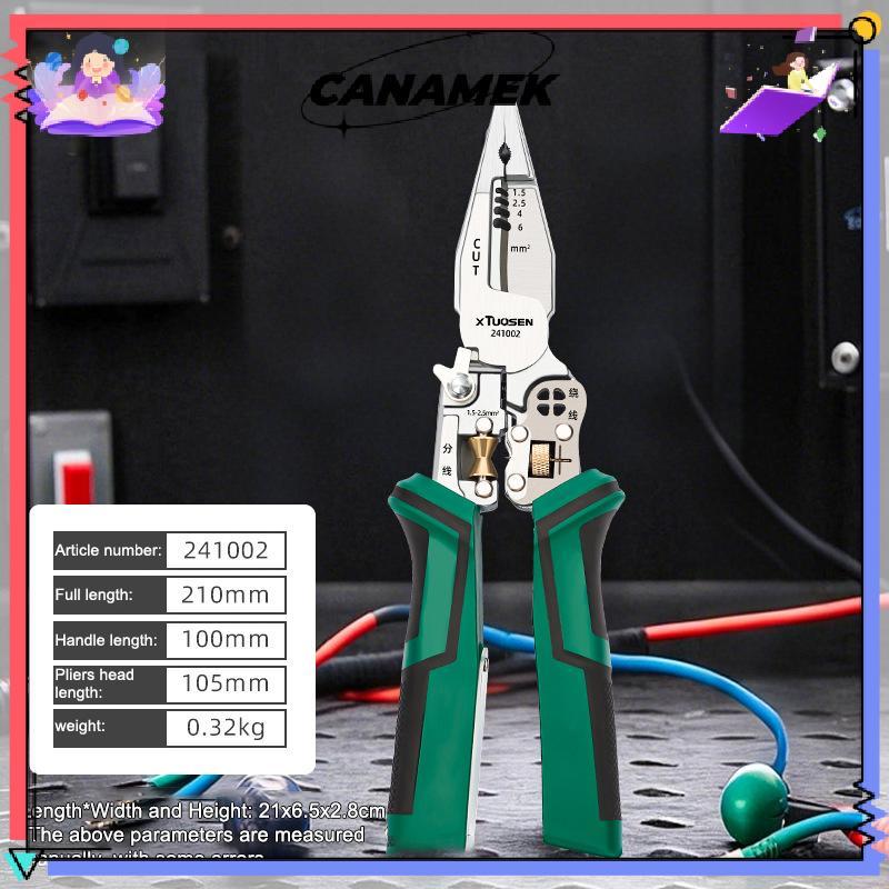 CANAMEK Dây 10 Trong 1 Với Chức Năng Đo Điện Kìm Tước Dây Để Cắt Và Kéo Dây Kéo CSF