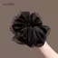 AqToCna Thời Trang Vintage Thanh Lịch Satin Scrunchie Mour Băng Đô Quấn Tóc Cho Nữ AqToCna