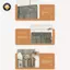 {TB & Bag} 12 / 24 Lưới Đồ lặt vặt treo tường Dụng cụ sắp xếp giày Vải Túi đựng tủ quần áo Ra Mesh Poet Clear Treo trên hộp cửa.