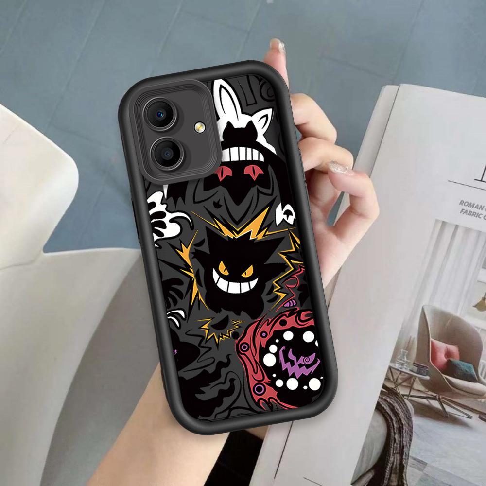 Ốp Lưng Cho OPPO A3X 4G 5G A3 NFC 4G 5G Hoạt Hình Silicon Mềm Đáng Yêu Vỏ Điện Thoại TPU Gengar Mắt Thiên Thần Ốp Lưng Chống Sốc