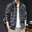 Áo sơ mi nam Mỹ kiểm tra hoa văn VN, Size lớn M-8XL, Áo sơ mi chở hàng dài tay