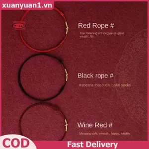 XUAN Thời Trang Handmade Vòng Tay Dây Đỏ Luy Lắc Tay Nam Nữ Người Yêu Bạn Thân Nhất Luy Vòng Tay Vòng Chân Kích Thước Điều Chỉnh VN