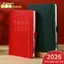 Sổ tay lập kế hoạch 2026 chất lượng cao Hàng ngày Hàng tuần Lịch kế hoạch hàng tháng Kích thước A5 với vỏ da giả dành cho sinh viên kinh doanh Đẹp