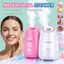 < Honeyba > Thiết bị làm sạch da mặt với máy hấp mặt thảo dược Nano Mist Dưỡng ẩm sâu cho trẻ hóa da tại nhà Đẹp