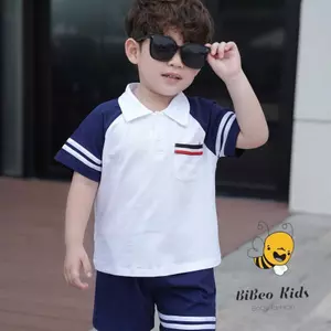 Bộ quần áo THOMBROW cho bé trai , Bộ quần áo chất COTTON mềm thoải mái cho bé
