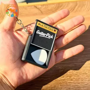 CANAMEK Móc Khóa Pi Hộp Bảo Quản Đàn Guitar Giữ 3 Đến 5 Pis Giá Đỡ Pi Di Động Để Thực Hành Du Lịch Và Quà Tặng CSF